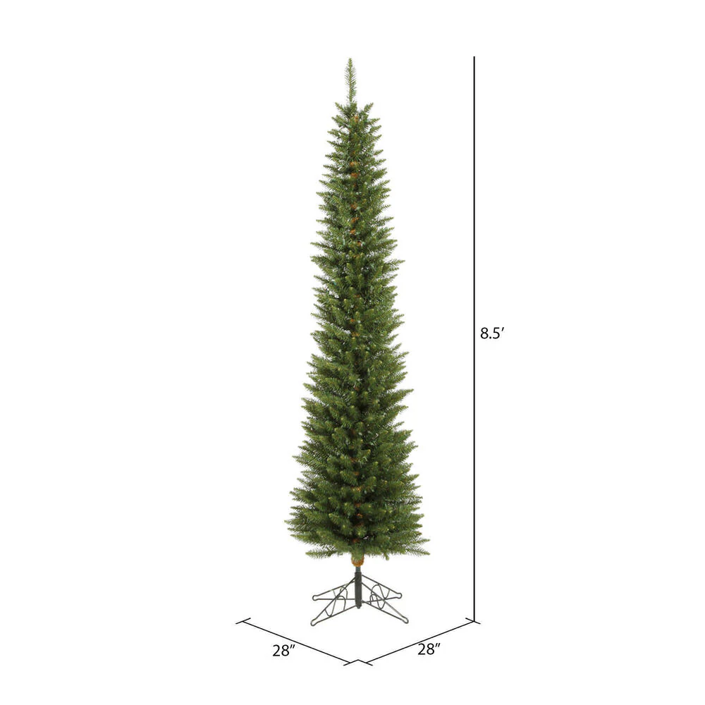 8'6"Hx28"W Pole Durham Pine Artificial Christmas Tree, Unlit -Green - Image 3