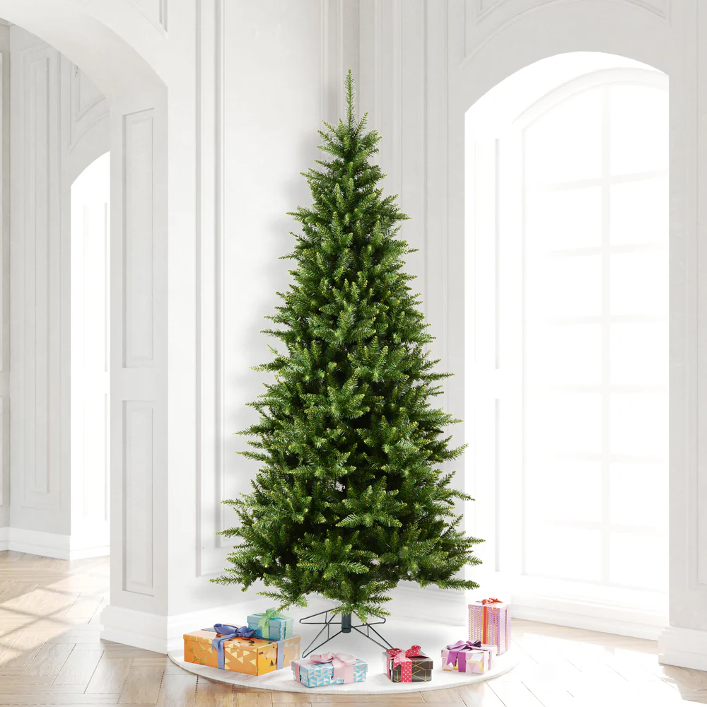 8'6"Hx50"W Slim Camdon Fir Artificial Christmas Tree, Unlit -Green - Image 5