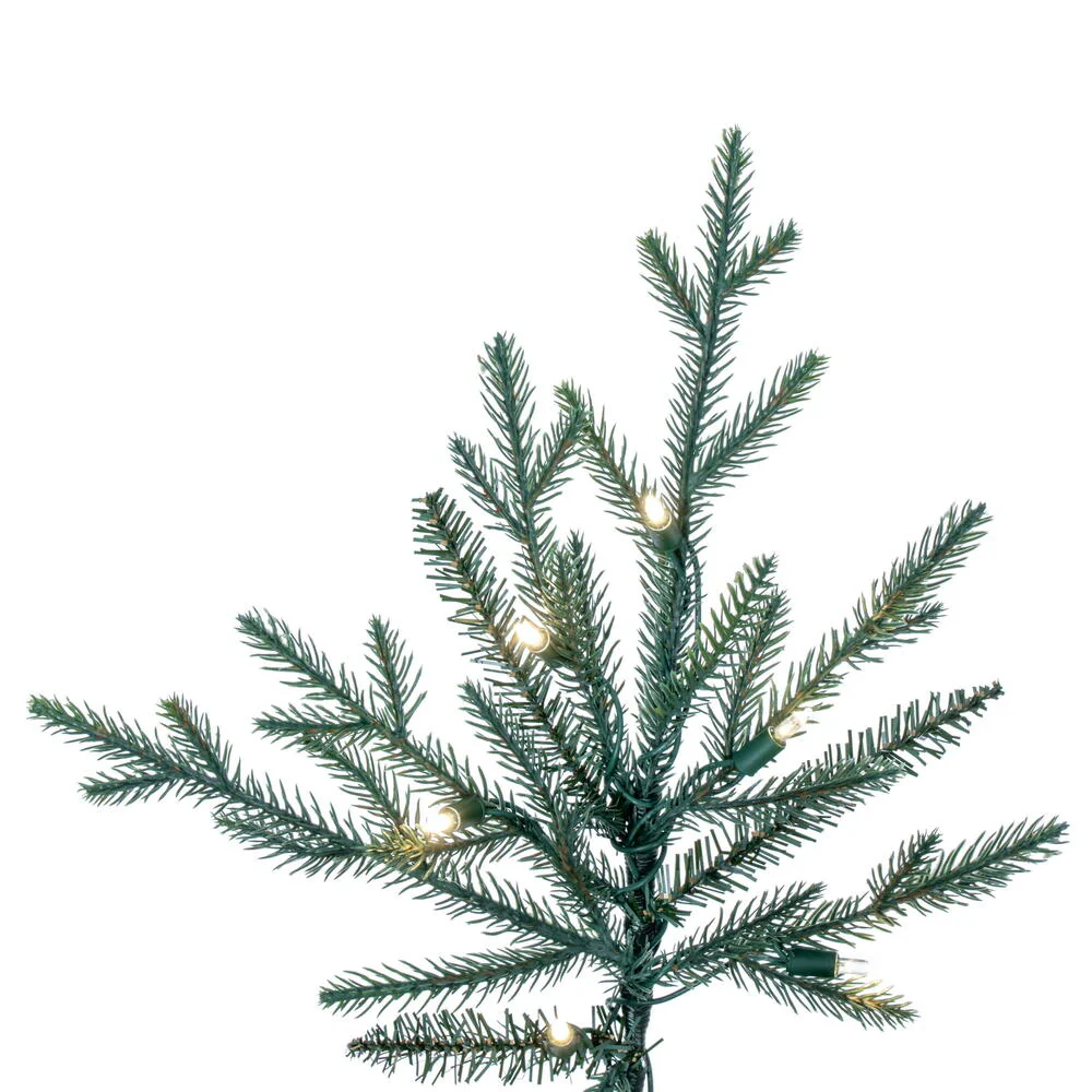 8'6"Hx54"W PE Slim Itasca Fraser Artificial Christmas Tree, LED Pre-Lit -Green - Image 5