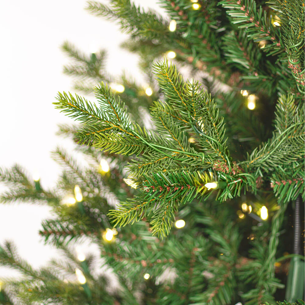 8'6"Hx64"W PE Welch Fraser Artificial Christmas Tree, LED Pre-Lit -Green - Image 2