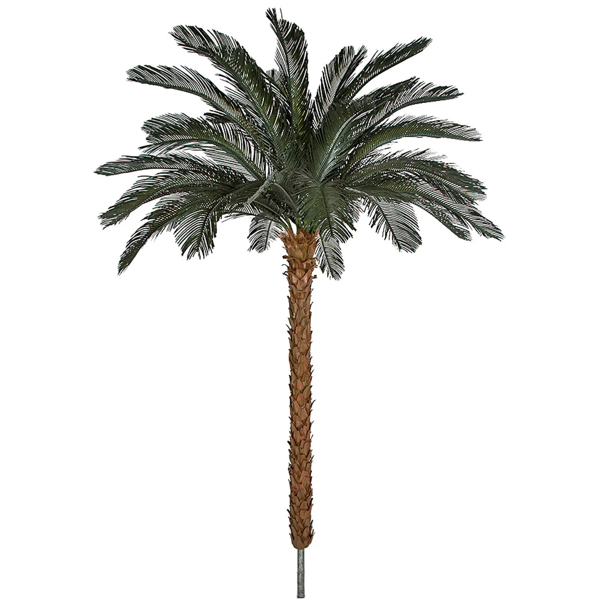 8'6"Hx68"W Outdoor UV-Proof Artificial Sago Cycas Palm Tree -36 Fronds -Green