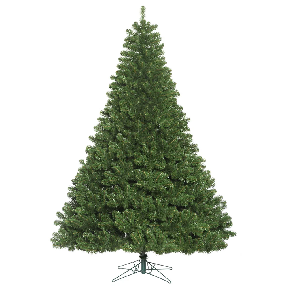 8'6"Hx72"W Oregon Fir Artificial Christmas Tree, Unlit -Green