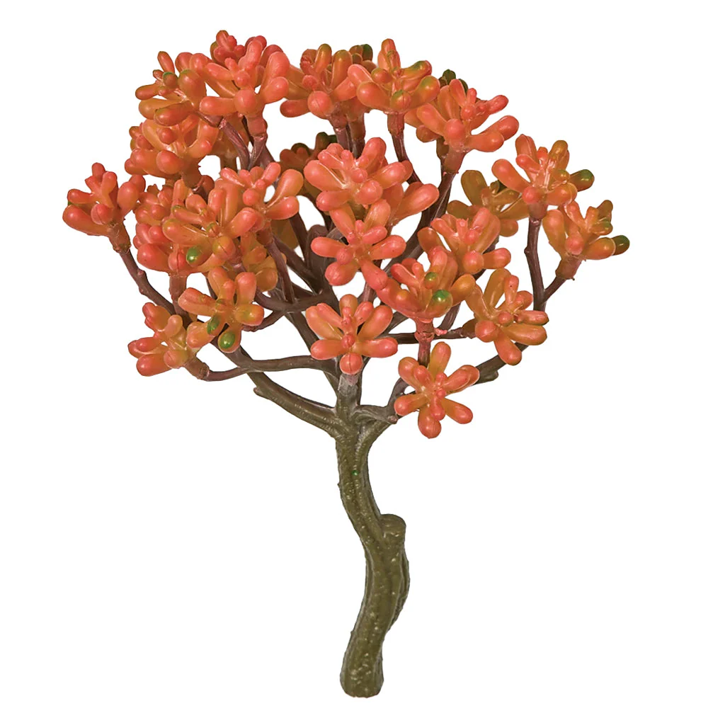 8"HX5"W Artificial Sedum Succulent Stem -Coral/Salmon (Pack of 12)