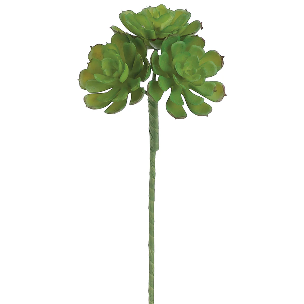 9" Mini Hen And Chick Artificial Bouquet Stem Pick -Green (Pack of 24)