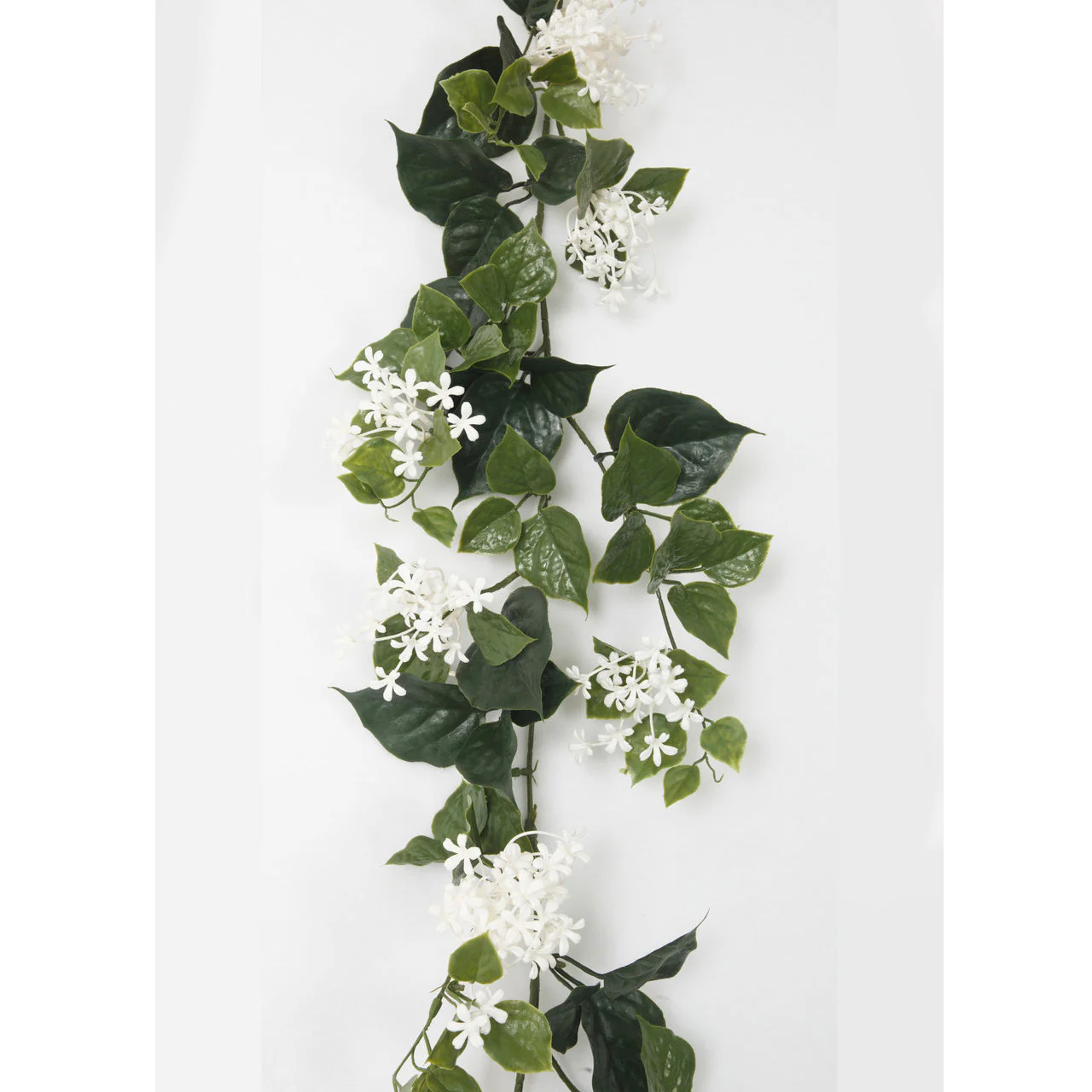 9' Outdoor UV-Proof Artificial Jasmine Flower Garland -White (Pack of 2) - Image 2