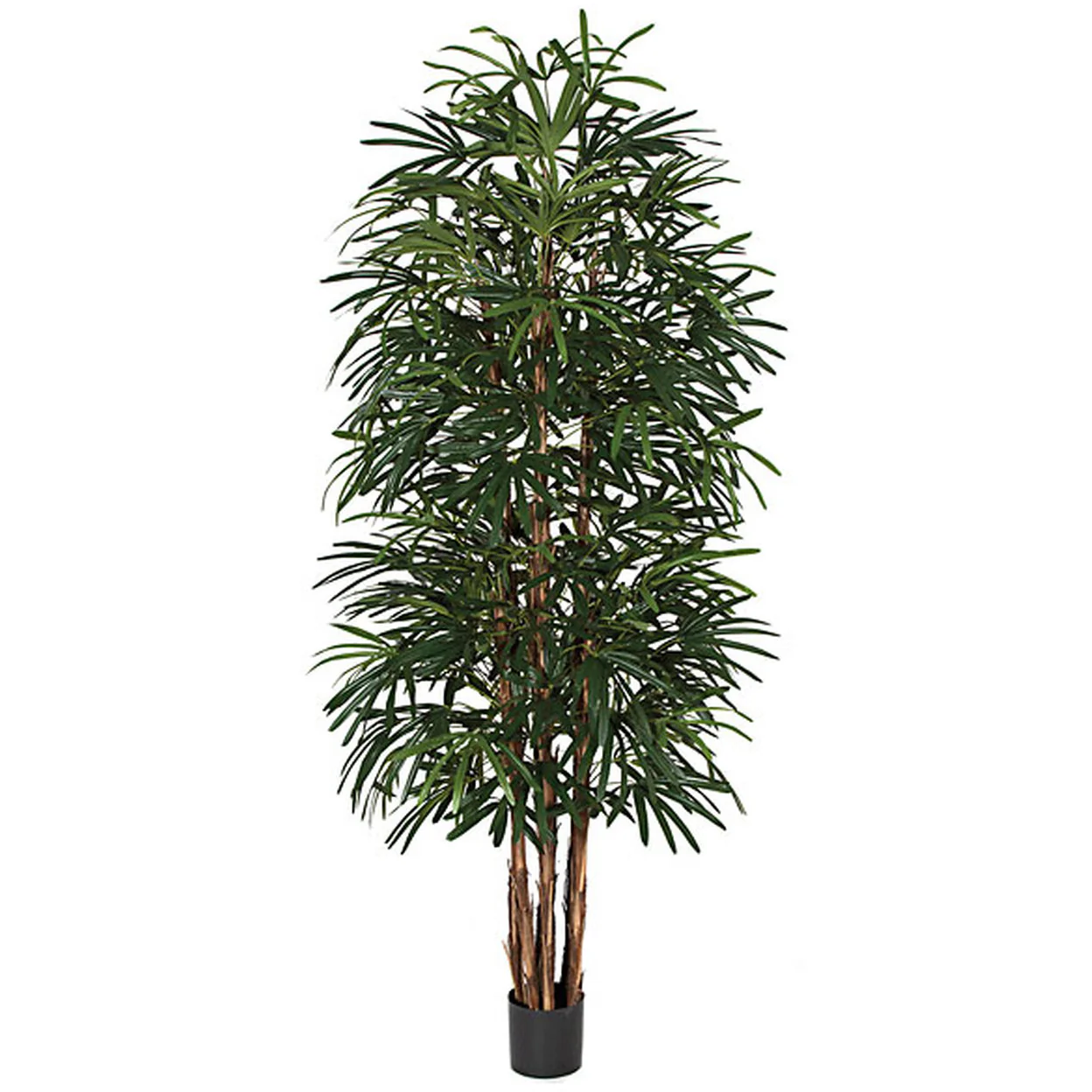 9' Rhapis Artificial Palm Tree w/Pot -Green