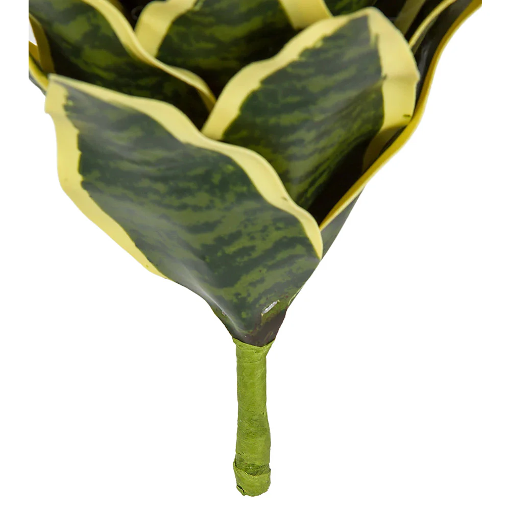 9" Sansevieria Snake Artificial Stem -Green/Cream (Pack of 6) - Image 2