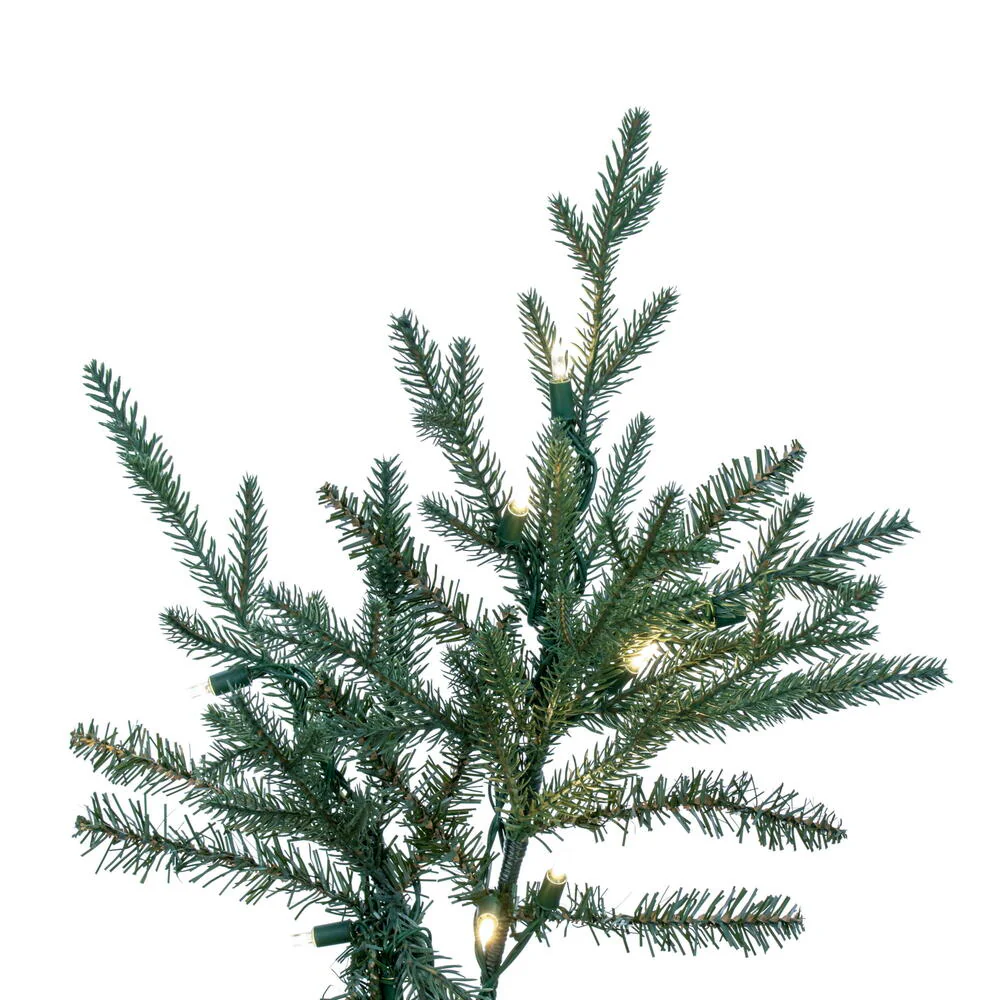 9'6"Hx60"W PE Slim Itasca Fraser Artificial Christmas Tree, LED Pre-Lit -Green - Image 6