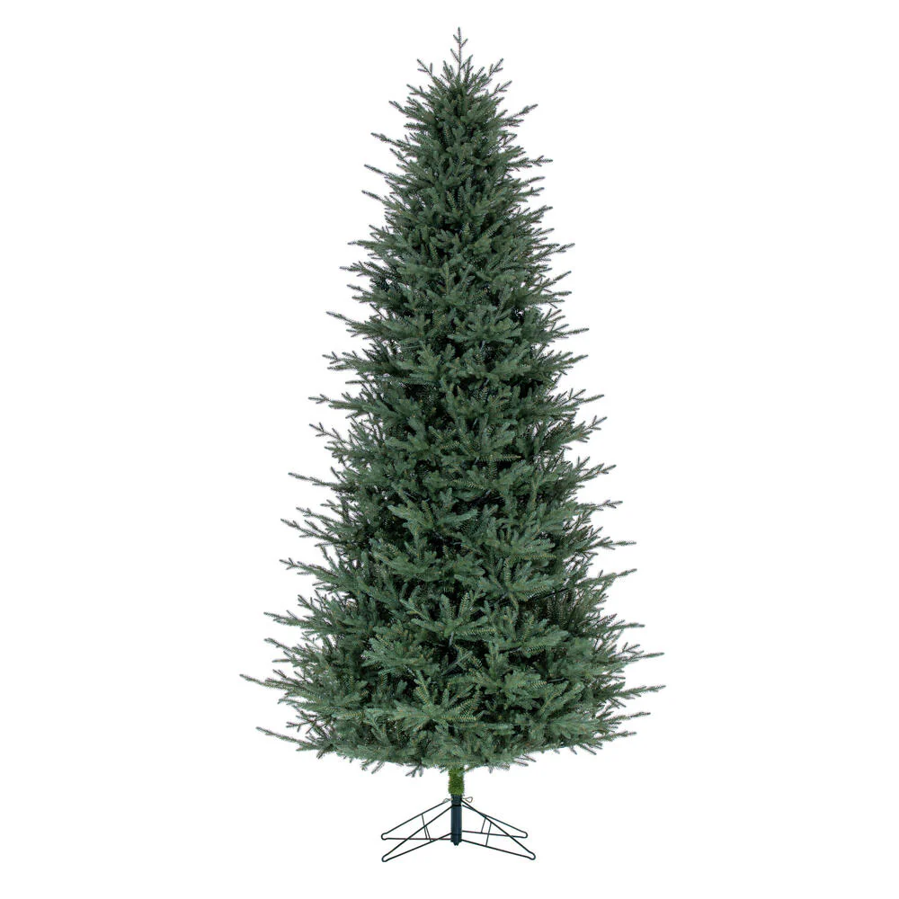 9'6"Hx60"W PE Slim Itasca Fraser Artificial Christmas Tree, Unlit -Green