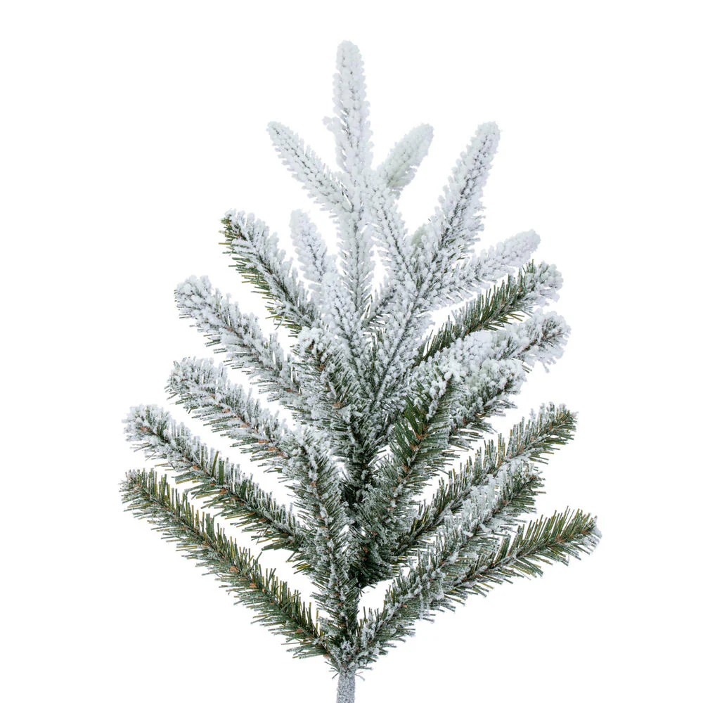 9'Hx34"W PE Frosted Tacoma Fraser Fir Artificial Christmas Tree, Unlit -White - Image 2