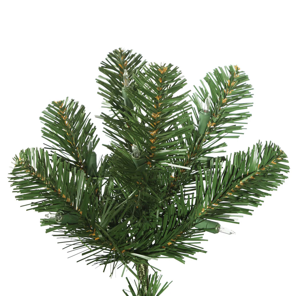 9'Hx47"W Slim Oregon Fir Artificial Christmas Tree, Unlit -Green - Image 2