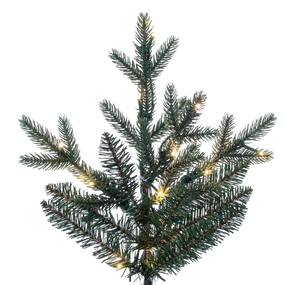 9'Hx59"W PE Colorado Blue Fir Artificial Christmas Tree, Micro LED Pre-Lit (Multi-Mode) -Green - Image 2