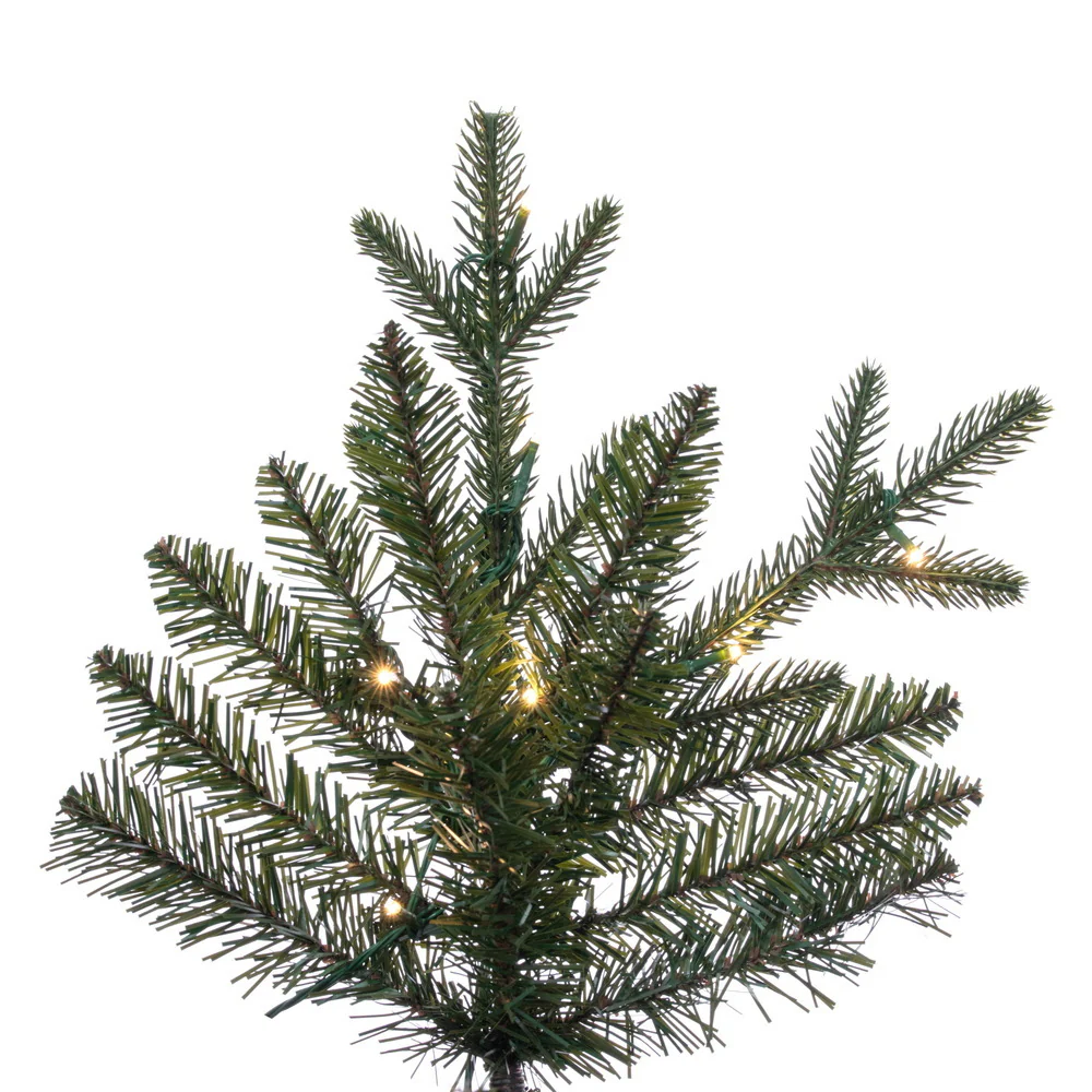 9'Hx59"W PE Colorado Fir Artificial Christmas Tree, Micro LED Pre-Lit (Multi-Mode) -Green - Image 2