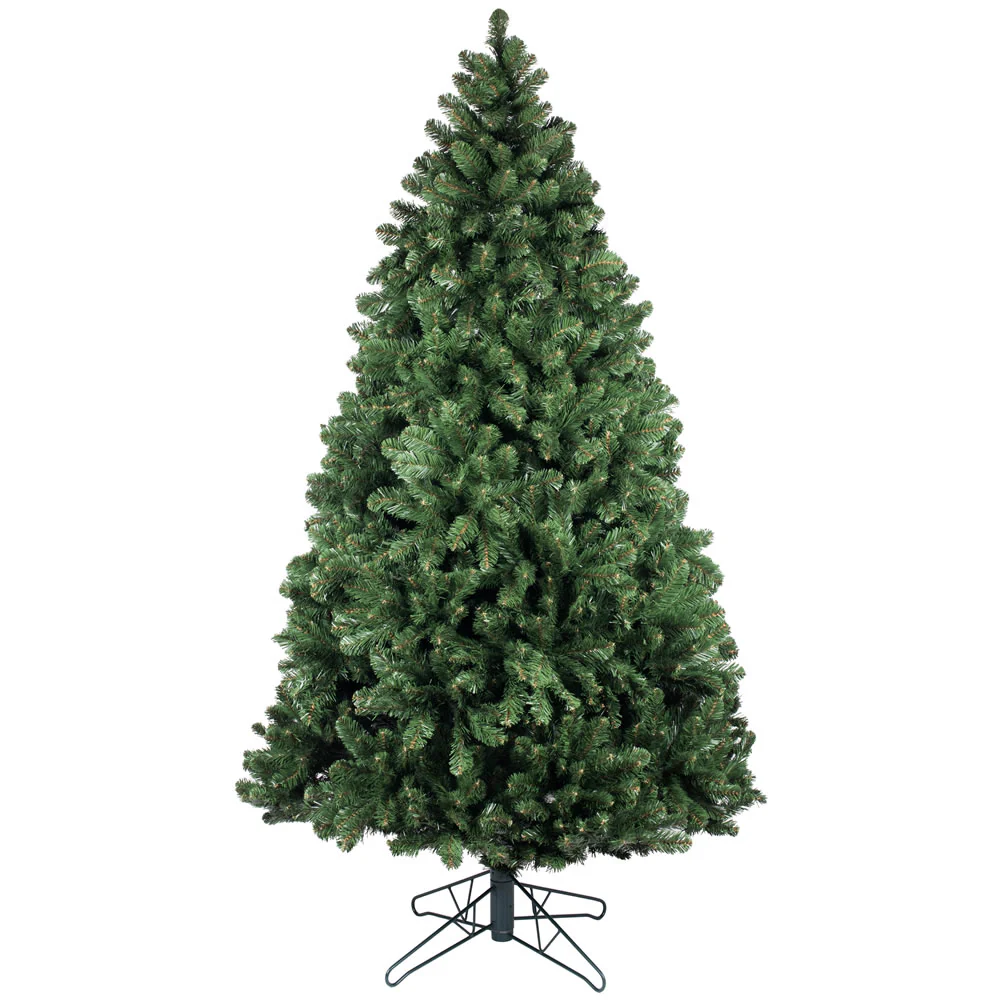9'Hx61"W Outdoor UV-Resistant Oregon Fir Artificial Christmas Tree, Unlit -Green