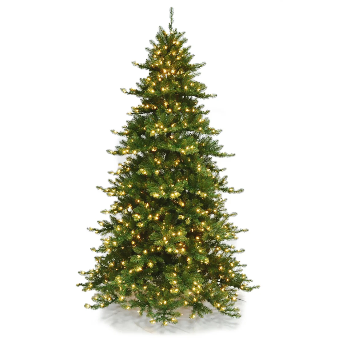 9'Hx64"W Royal Majestic Pine Artificial Christmas Tree, LED Pre-Lit -Green
