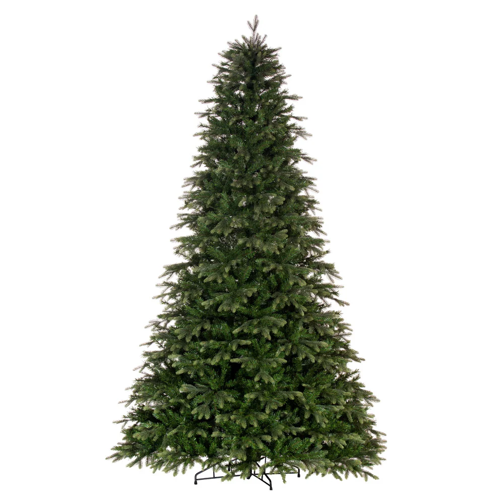 9'Hx66"W PE Douglas Fir Artificial Christmas Tree, Unlit -Green