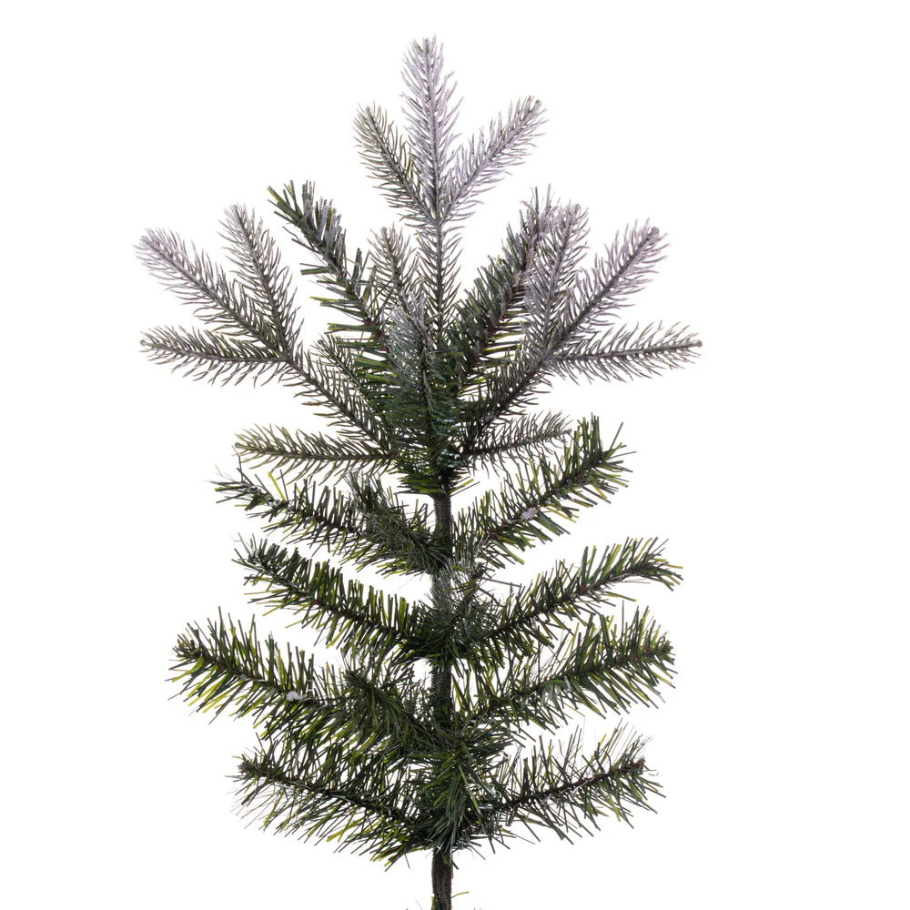 9'Hx66"W PE Frosted Douglas Fir Artificial Christmas Tree, Unlit -Green - Image 2