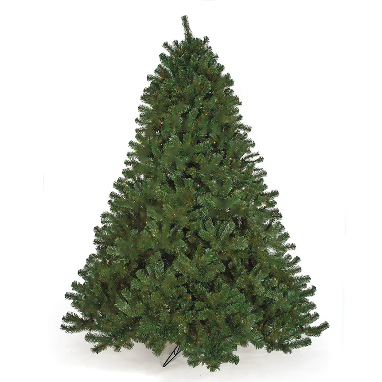 9'Hx80"W Fluff-Free Deluxe Virginia Pine Artificial Christmas Tree, Unlit -Green