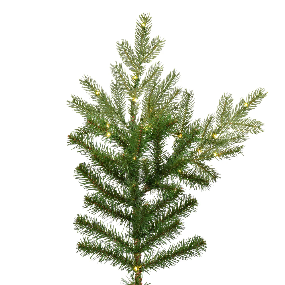 9'Hx81"W PE Sherwood Fir Artificial Christmas Tree, LED Pre-Lit -Green - Image 5