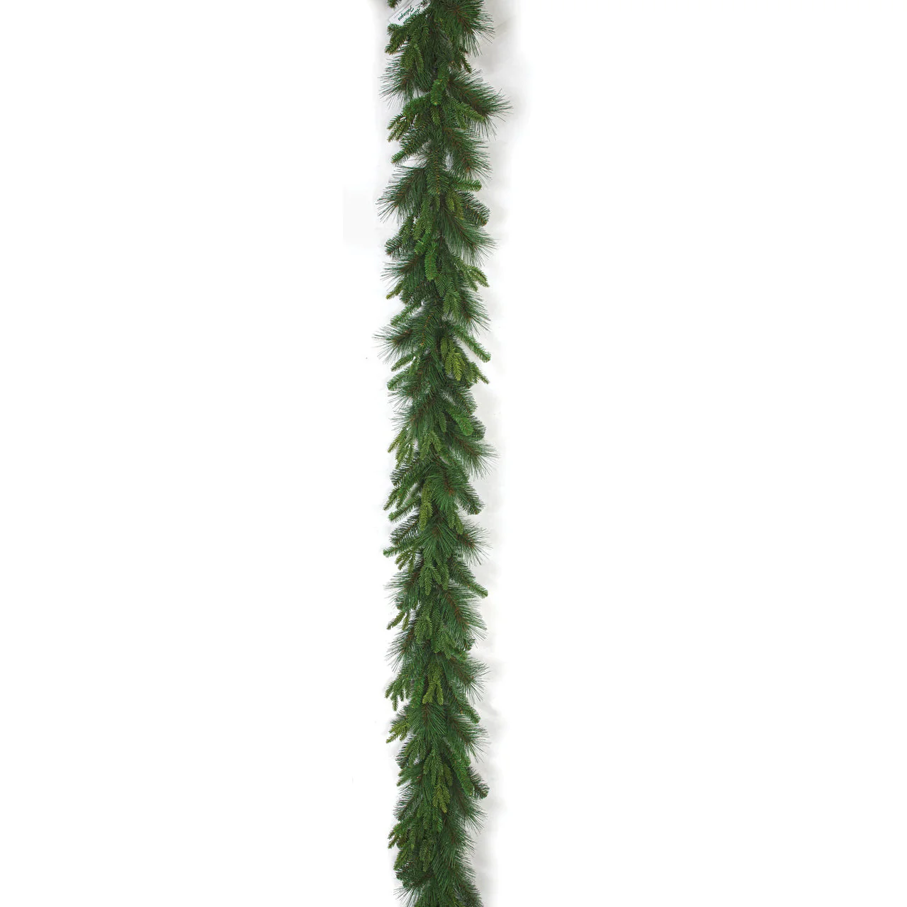 9'Lx11"W Outdoor UV-Resistant Artificial PE Ledgemer Mixed Pine Garland -Green