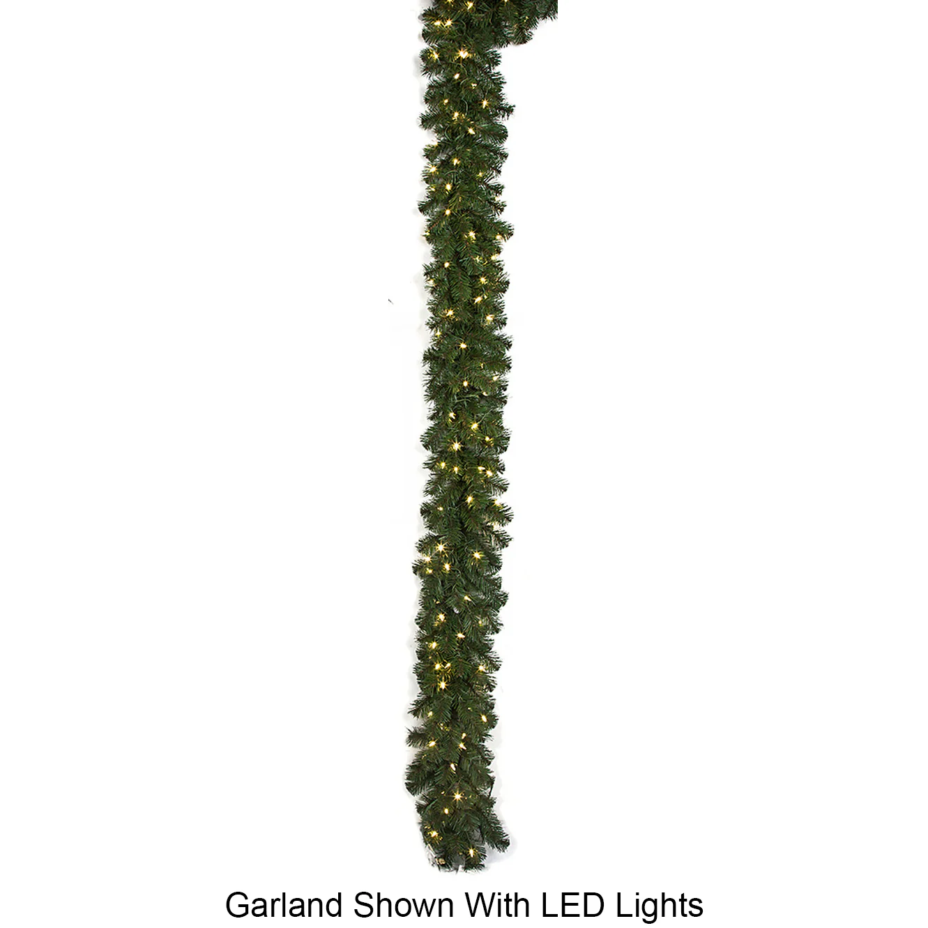 9'Lx12"W Virginia Pine Artificial Garland -Green (Pack of 4)