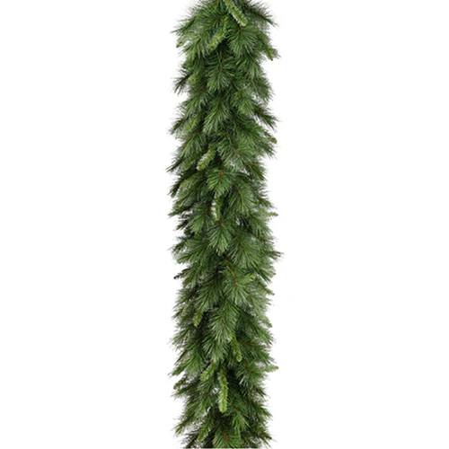 9'Lx24"W Long Needle Mixed Pine Artificial Garland -Green