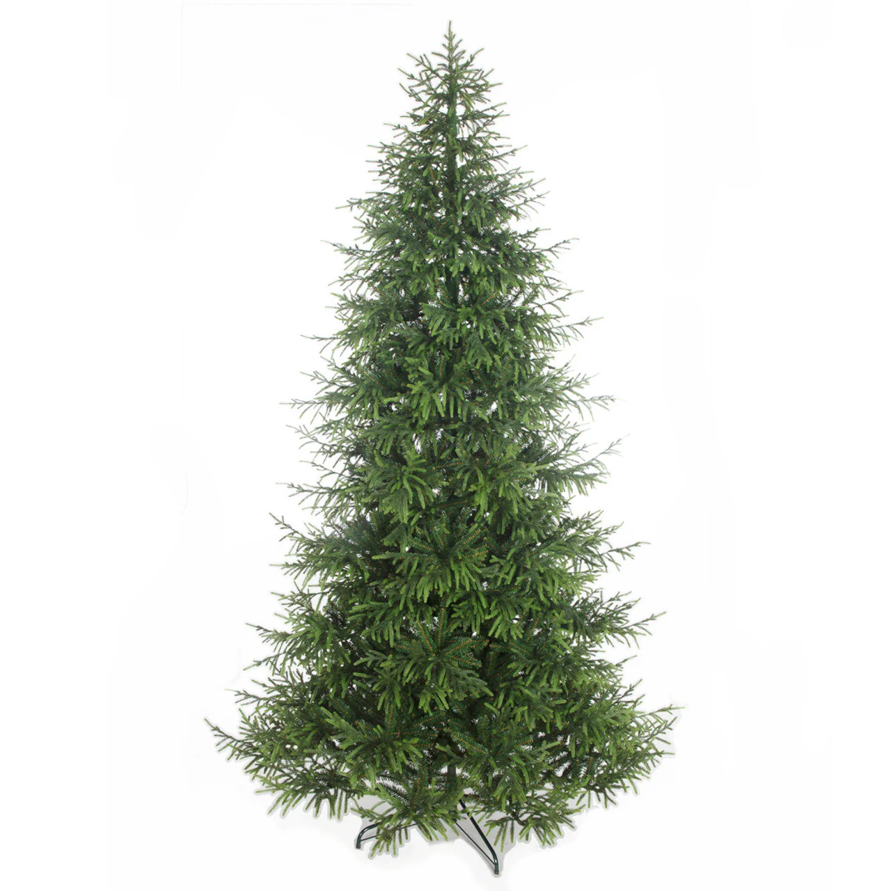 9'x68"W PE Deluxe Weeping Spruce Artificial Christmas Tree, Unlit -Green